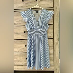 Shein, Size Small, Casual Blue Striped Dress, light and airy.